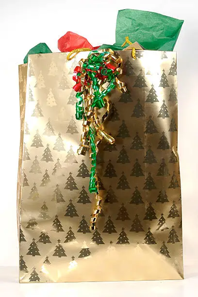 Photo of a Christmas Giftbag.