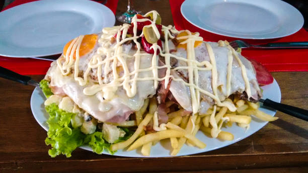chivito with vegetables in uruguay