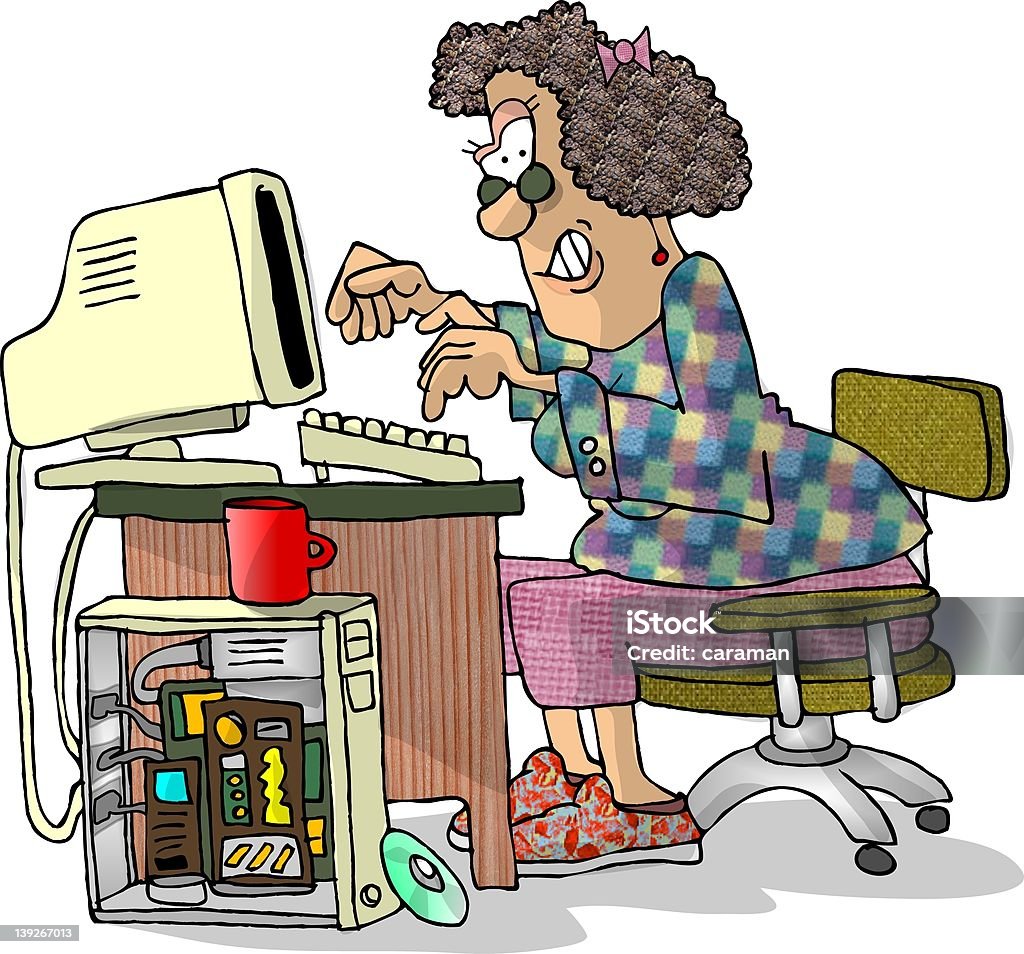 Female Programmer Stock Illustration - Download Image Now - Adult ...
