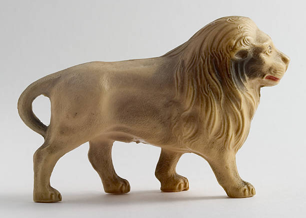 Lion, celluoid juguete - foto de stock