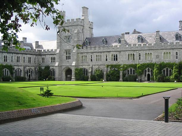 UCC, University College Cork City, Ireland The Quad of University College Cork, Cork City, Ireland. A beautiful and historic University. county cork stock pictures, royalty-free photos & images
