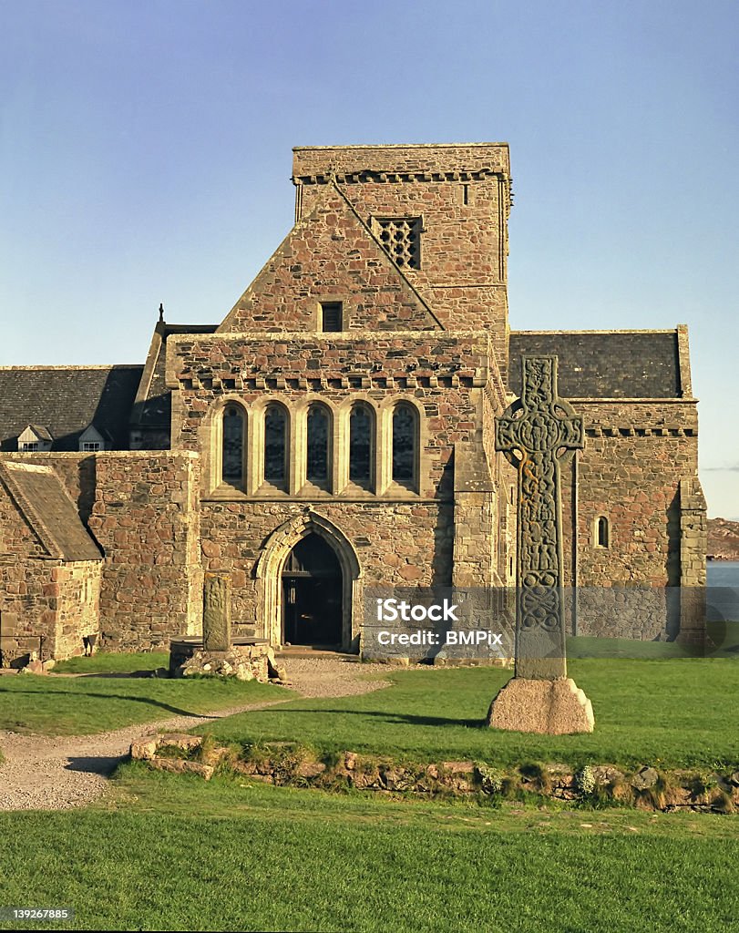 Iona Abbey - Foto stock royalty-free di Ebridi esterne