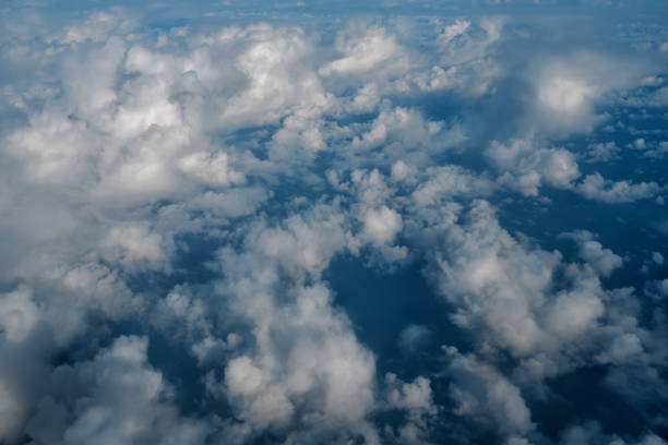 view from above the sky and clouds