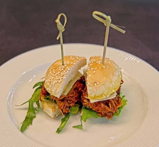 Pulled pork mini burger