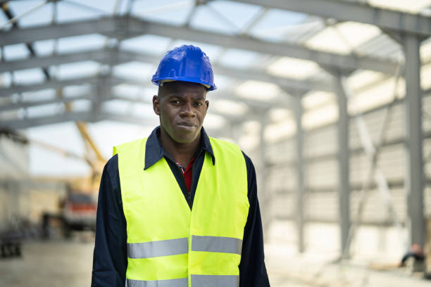 istock Portrait of an Afro-American construction worker 1392701311