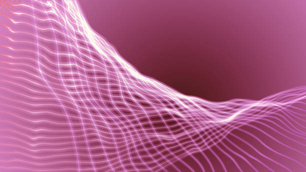 istock Abstract colorful wavy background in bright neon colors. 1392702523