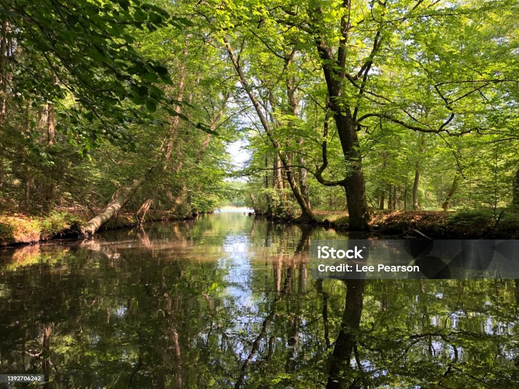 River Reflections Silkeborg - Denmark Stock Photo