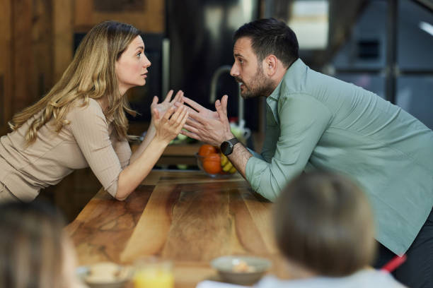istock Young couple having an argument at home. 1392707064