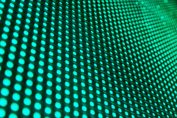 Abstract digital light green monitor