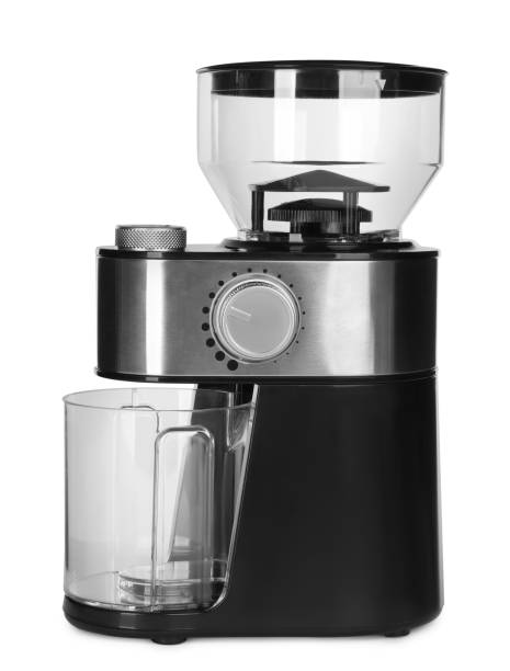 istock Modern electric coffee grinder isolated on white 1392714037