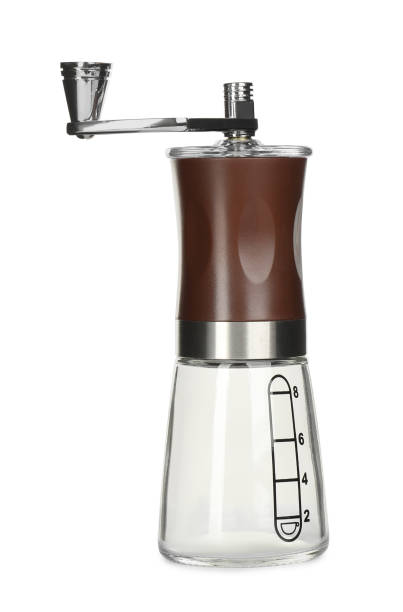 istock Modern manual coffee grinder isolated on white 1392714050