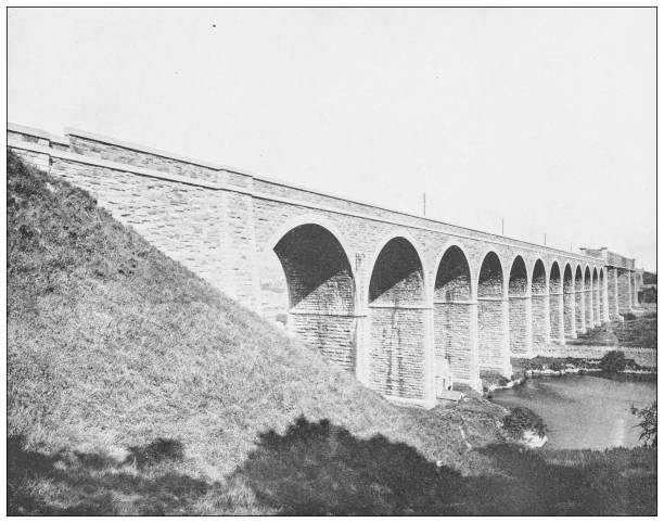 istock Antique photograph of Ireland: Railroad Bridge, Drogheda 1392718621