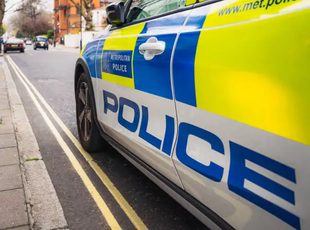 Photo of London Metropolitan Police car on the street