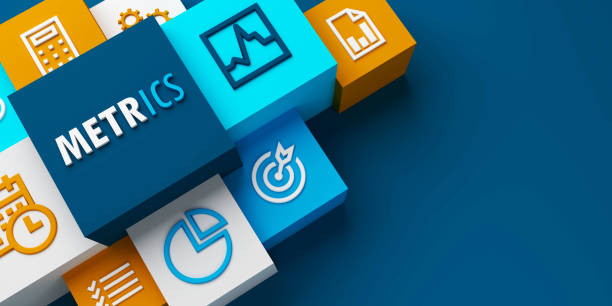 istock 3D render of METRICS colorful business concept 1392729281