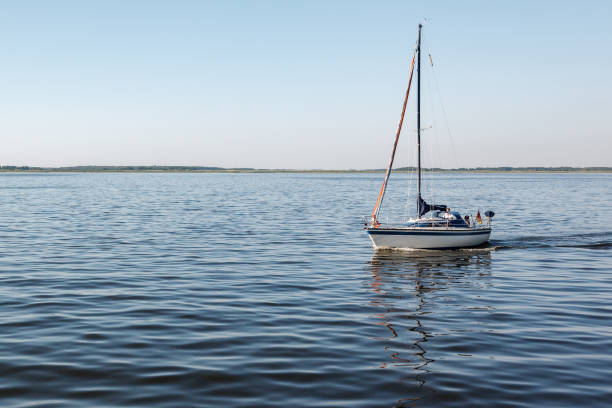 istock A quiet summer day and a lonely yacht. 1392734373