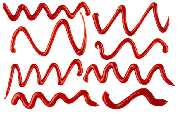 istock Ketchup spots and lines. 1392744347