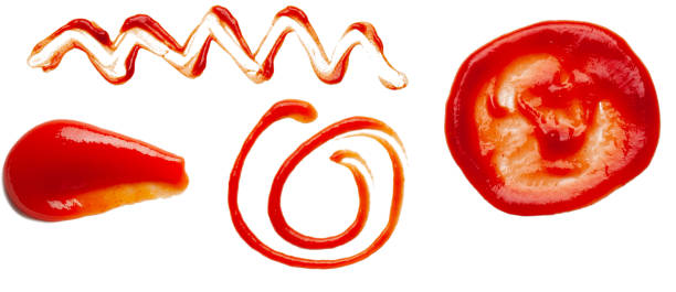 istock Ketchup spots and lines. 1392746448