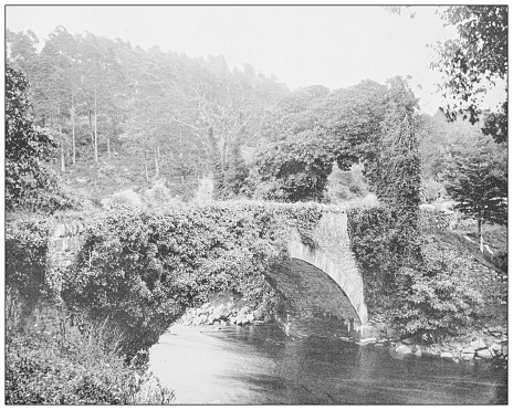 Antique photograph of Ireland: Lion Arch, Vale of Avoca, County Wicklow