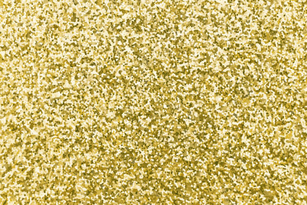 istock Gold color of glitter textured background (Vector) 1392748700
