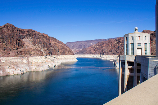 Hoover Dam and lake Mead