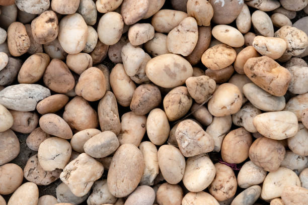 istock A view from the top of a white stone pile. 1392759118