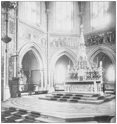 Antique photograph of Ireland: Grand Altar, Maynooth Chapel