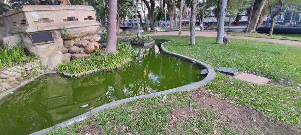istock Pond in the park 1392760584