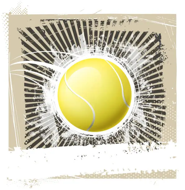 Vector illustration of tennis sports banner