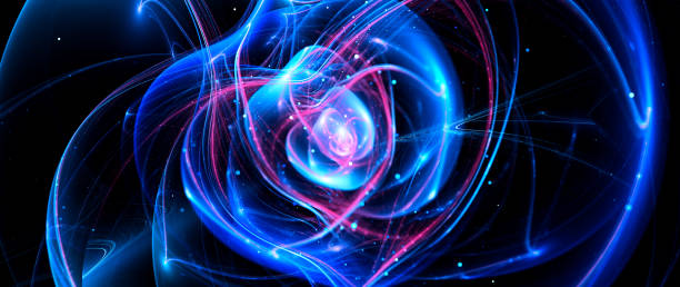 istock Blue glowing ball lightning with plasma arms 1392763760