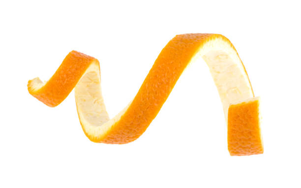 istock orange skin spiral isolated on white background 1392764874