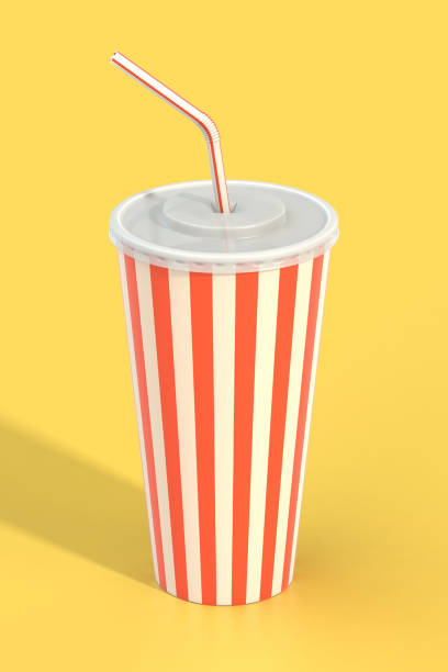 istock Fast food cola drink cup and drinking straw 1392769945