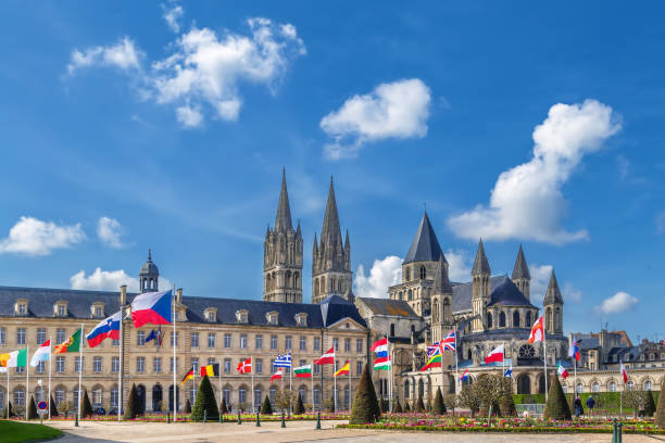 Abbey of Saint-Etienne, Caen, France The Abbey of Saint-Etienne is a former Benedictine monastery in the French city of Caen, Normandy caen photos stock pictures, royalty-free photos & images