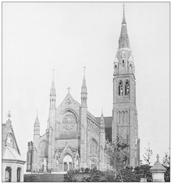 istock Antique photograph of Ireland: Cathedral, Monaghan 1392775834