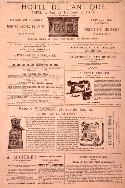 istock Ads in a French magazine of 1885 1392777039