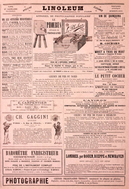 istock Ads in a French magazine of 1886 1392778955