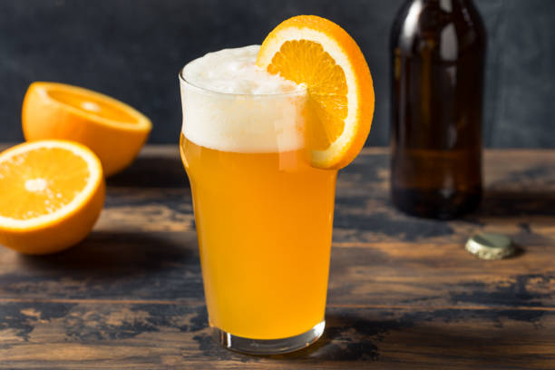 istock Boozy Belgian Orange Wheat Beer 1392781336