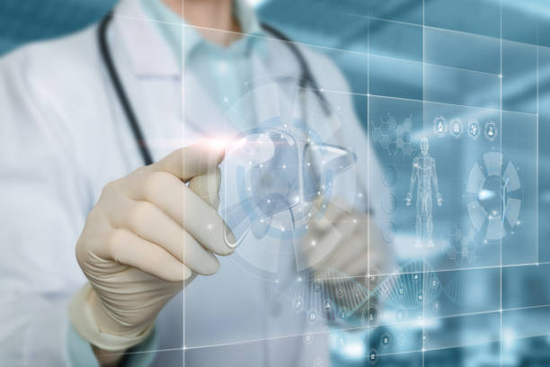istock Concept technologies in the study of the liver and gallbladder. 1392789942