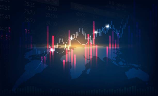 istock World business graph stock market or forex trading graph in graphic Vector illustration. 1392791544