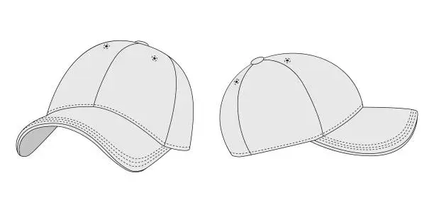 Vector illustration of Baseball cap