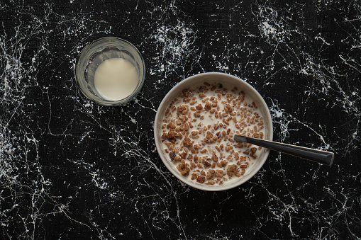 Healthy granola breakfast