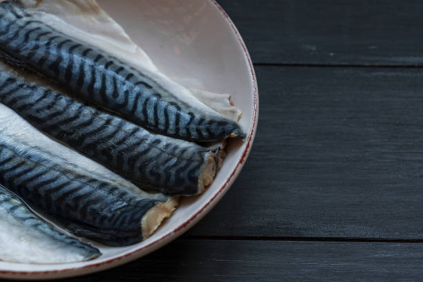 istock Fresh fish fillet on wooden 1392794412