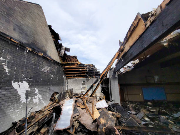 istock Roof collapse due to Fire 1392799894