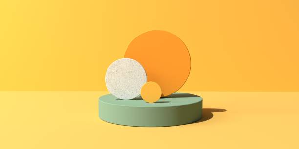 istock 3D render of podium and circles 1392812395