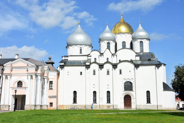istock Cupola of the St. Sofia cathedral in Veliky Novgorod 1392816730