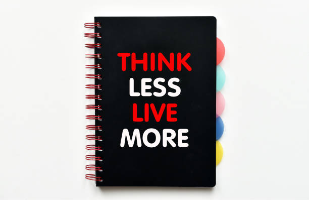 istock Think less live more. Inspirational and motivational quote. 1392822009