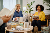 istock Reading During Book Club 1392840439