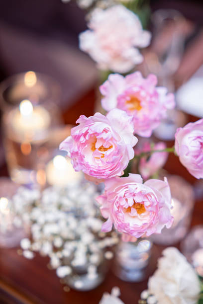 istock A small pink rose on the wedding Takasago 1392840474