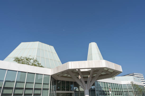 istock Modern glass architecture under the blue sky 1392841130