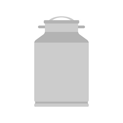 Flask icon. Milk, water. Color silhouette. Front side view. Vector simple flat graphic illustration. Isolated object on a white background. Isolate.