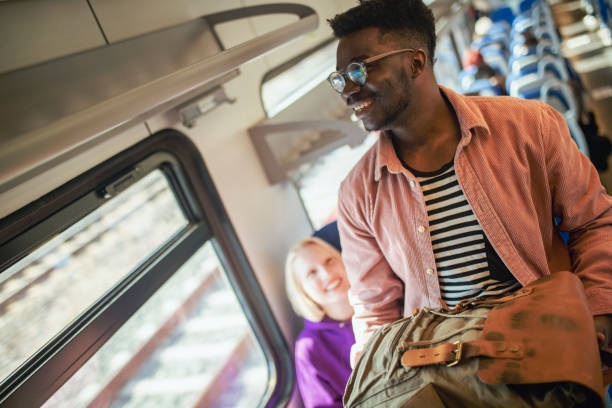 istock Passengers are getting ready to get off the bus. 1392847937